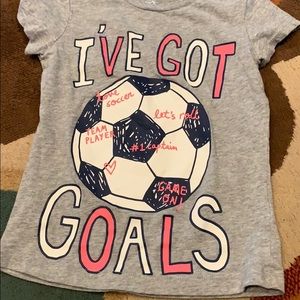 Carter’s size 4/5 girls shirt.  Too cute!